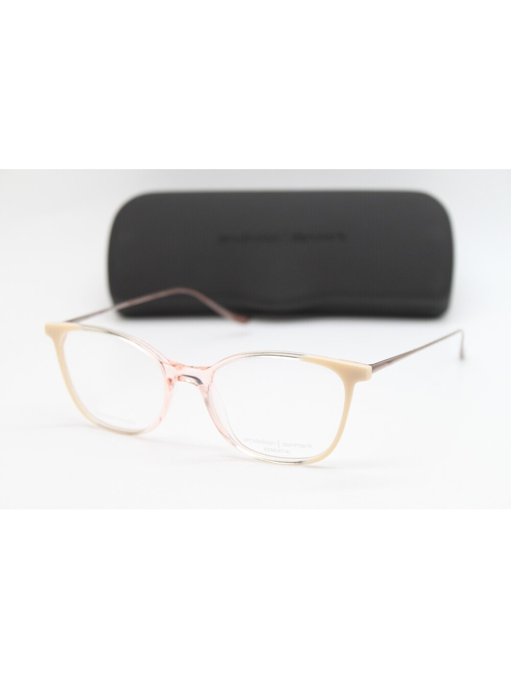NEW PRODESIGN DENMARK 3637 C. 1442 PINK IVORY AUTHENTIC EYEGLASSES W/CASE 50-17